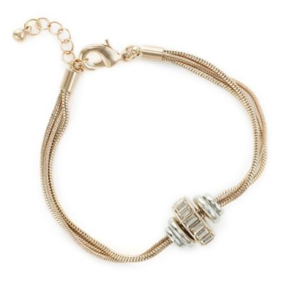 Designer rose gold rhondel bracelet